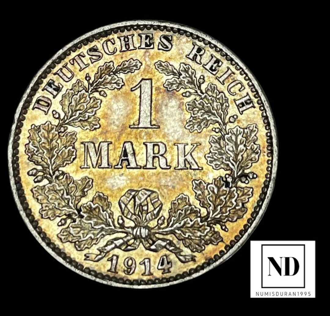 Germany. 1 Mark 1914 - 5,56g Ag (No reserve price)