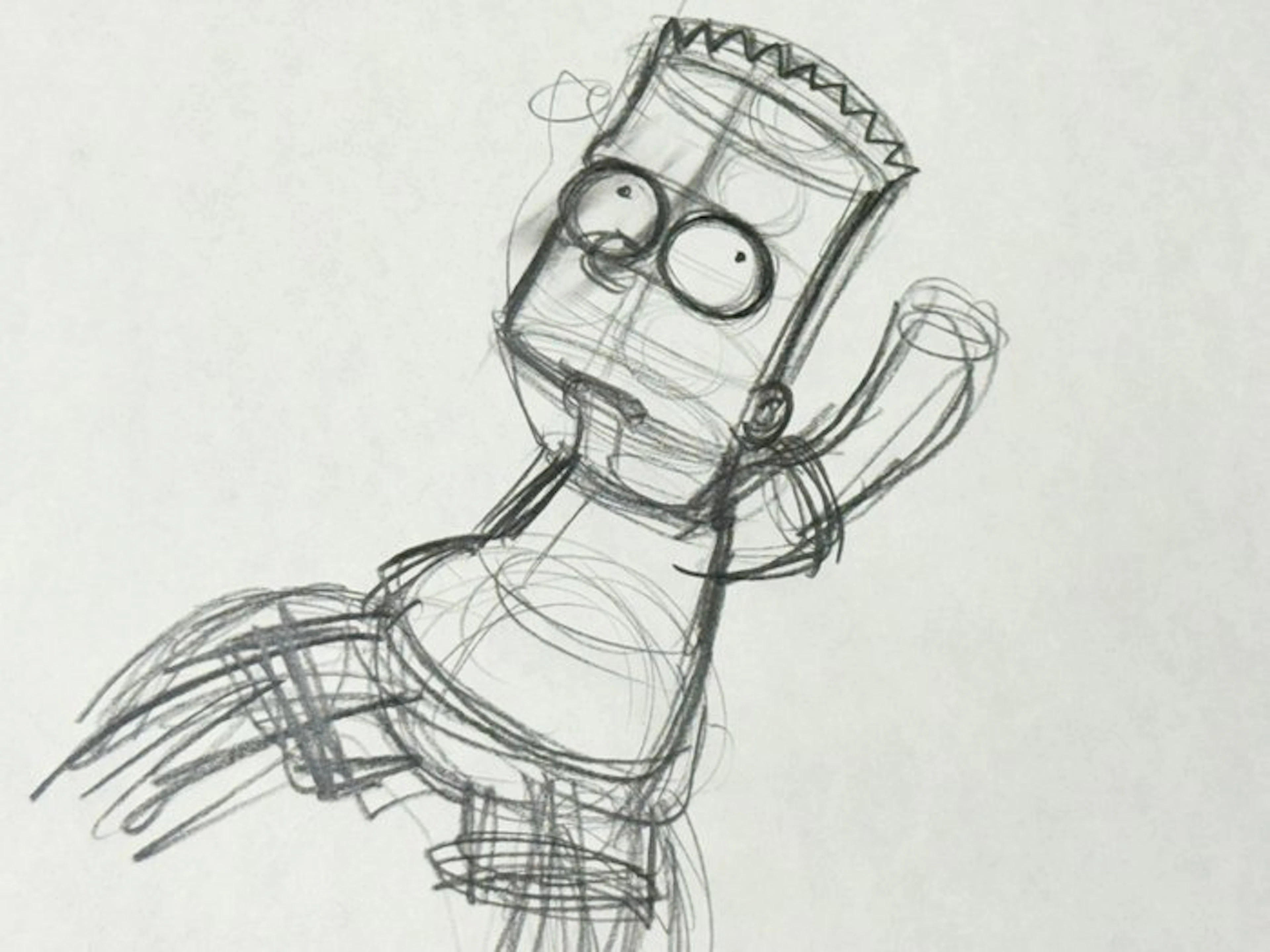 Gracie Films (1992) - Original Animation Drawing of Bart Simpson