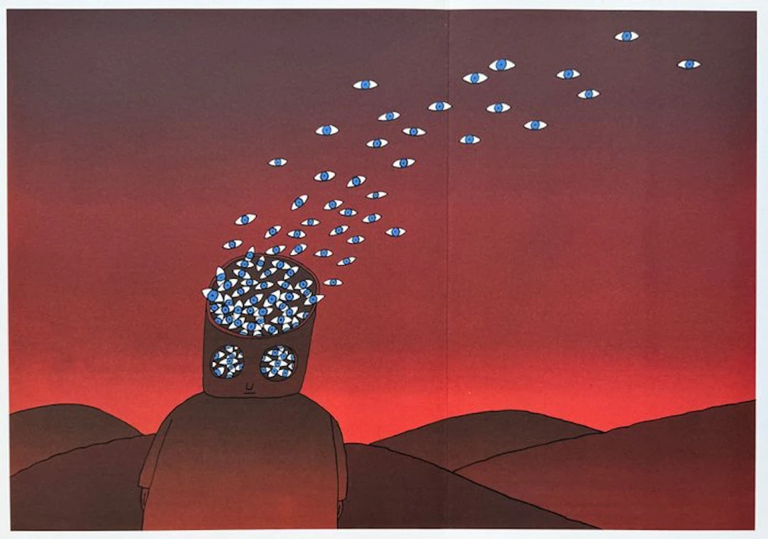 Jean-Michel Folon (1934-2005) - Homme cosmique