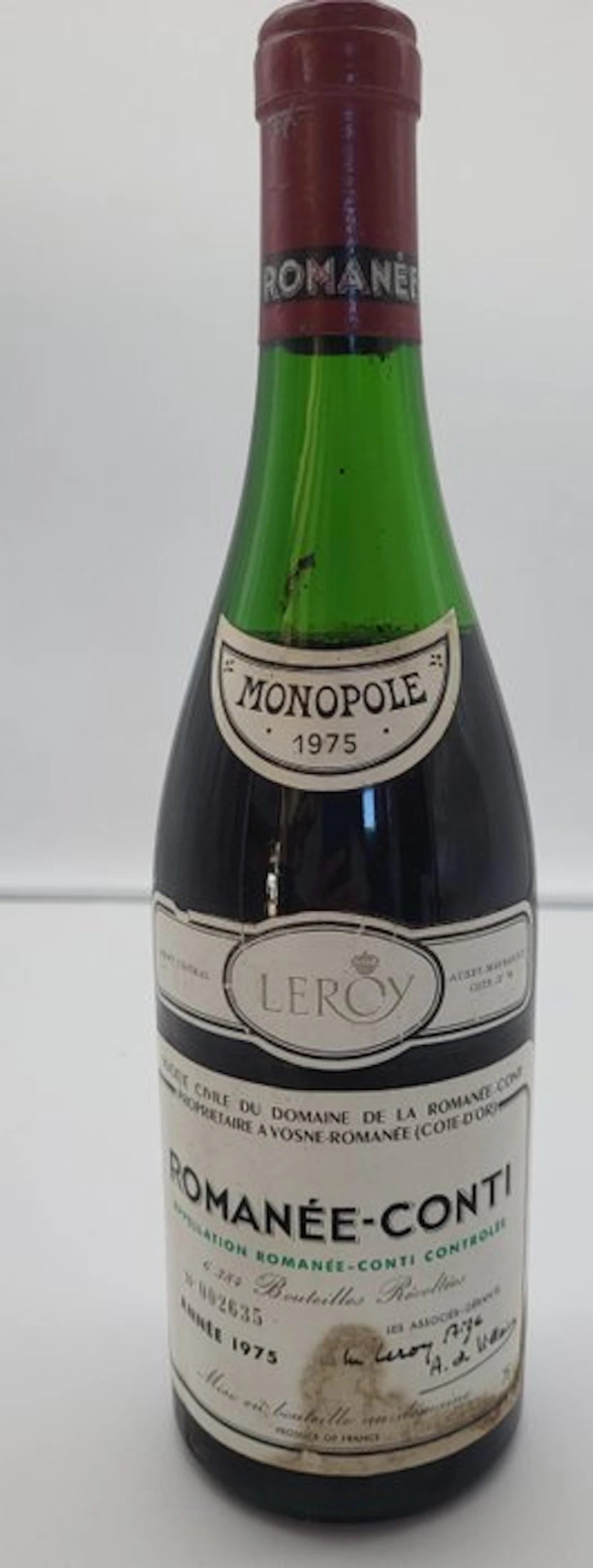 1975 Domaine de la Romanée-Conti - Romanée-Conti Grand Cru - 1 Bottle (0.75L)
