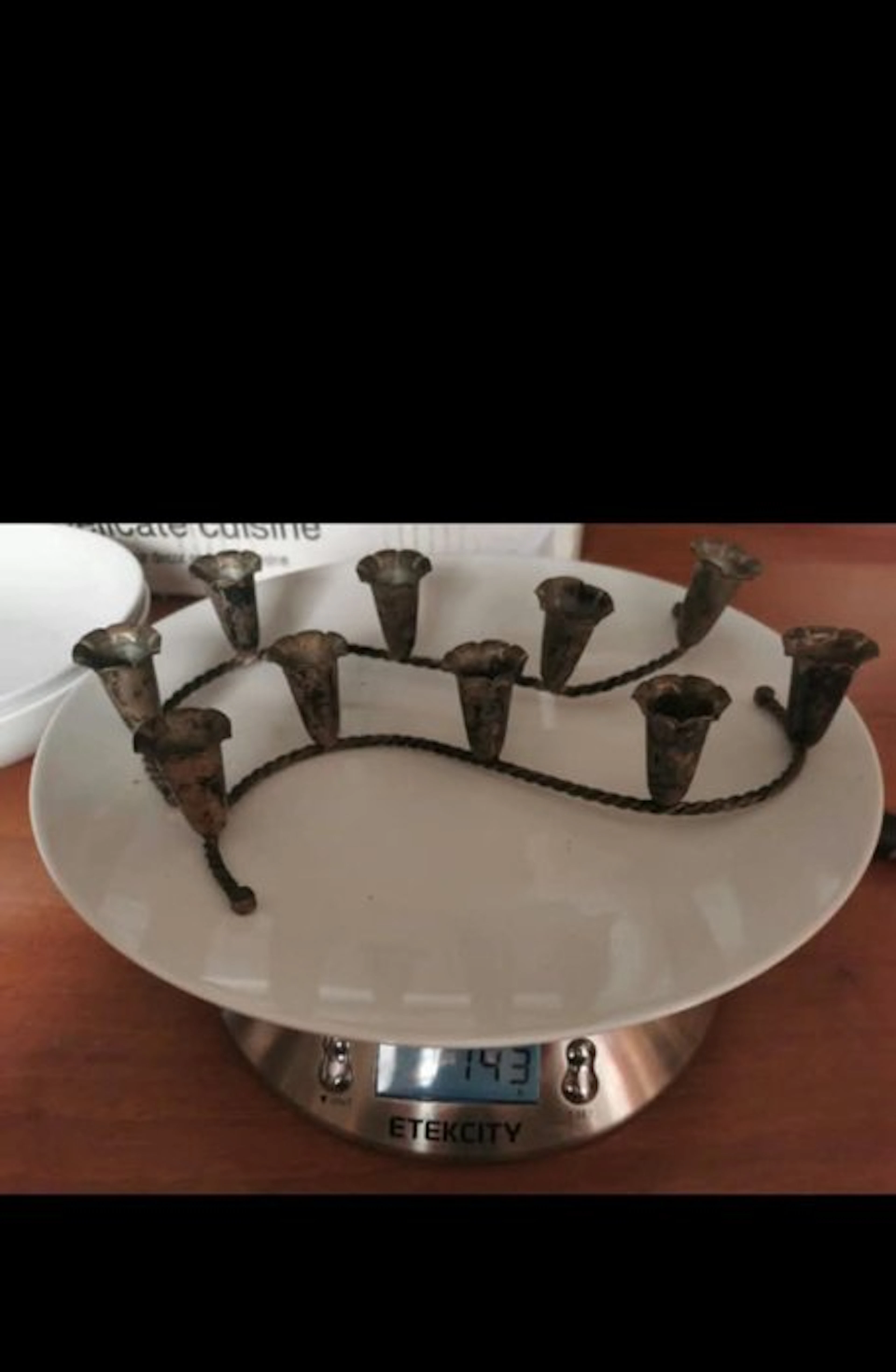 Candelabrum (2) - .800 silver - Pair of candelabras