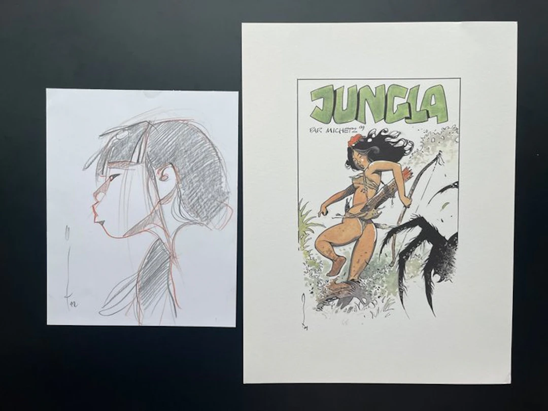 Michetz - 2 Original drawing - Jungla - Michetz –...