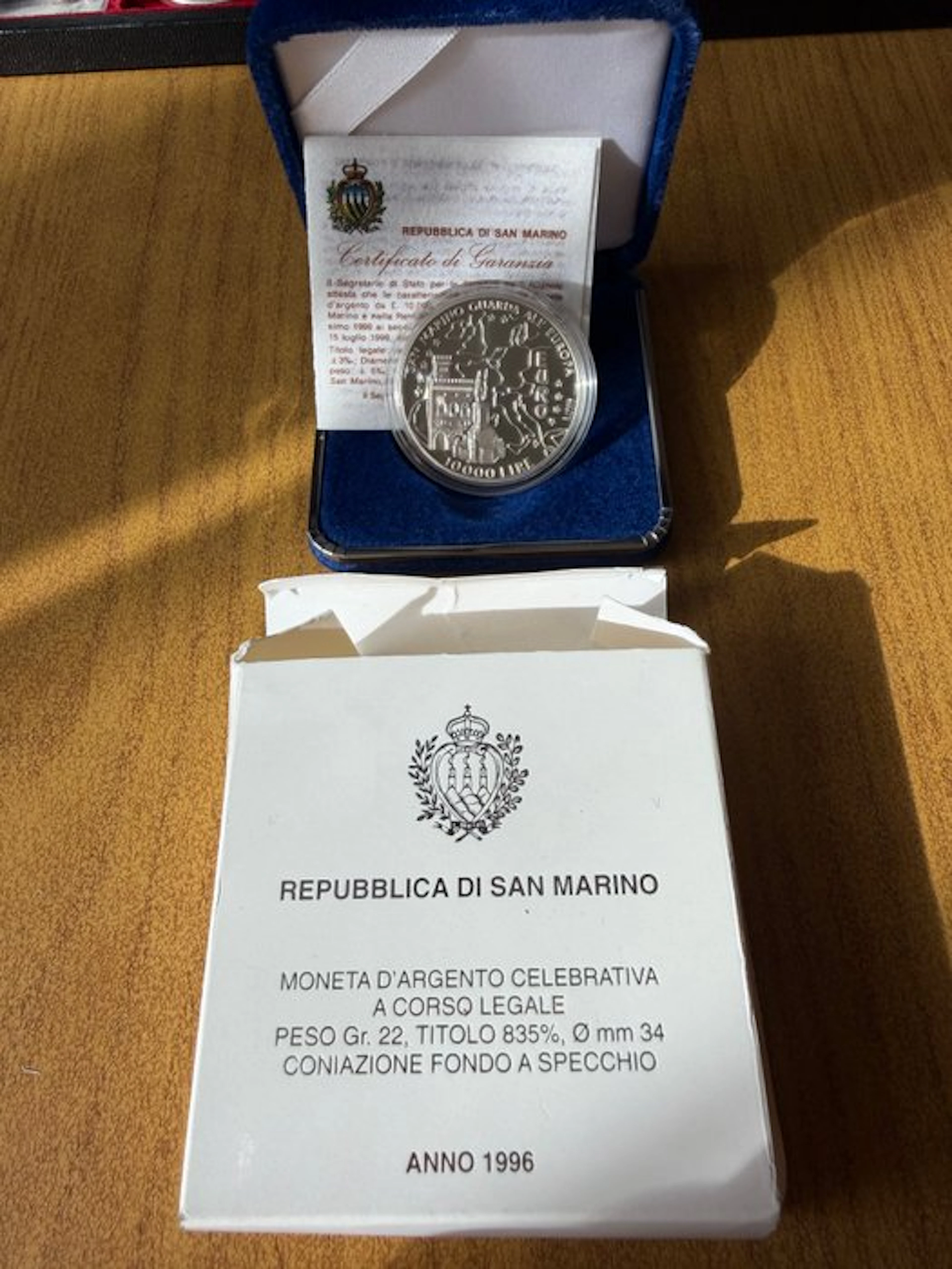 San Marino. 10000 Lire 1996 “Euro” (No reserve price)