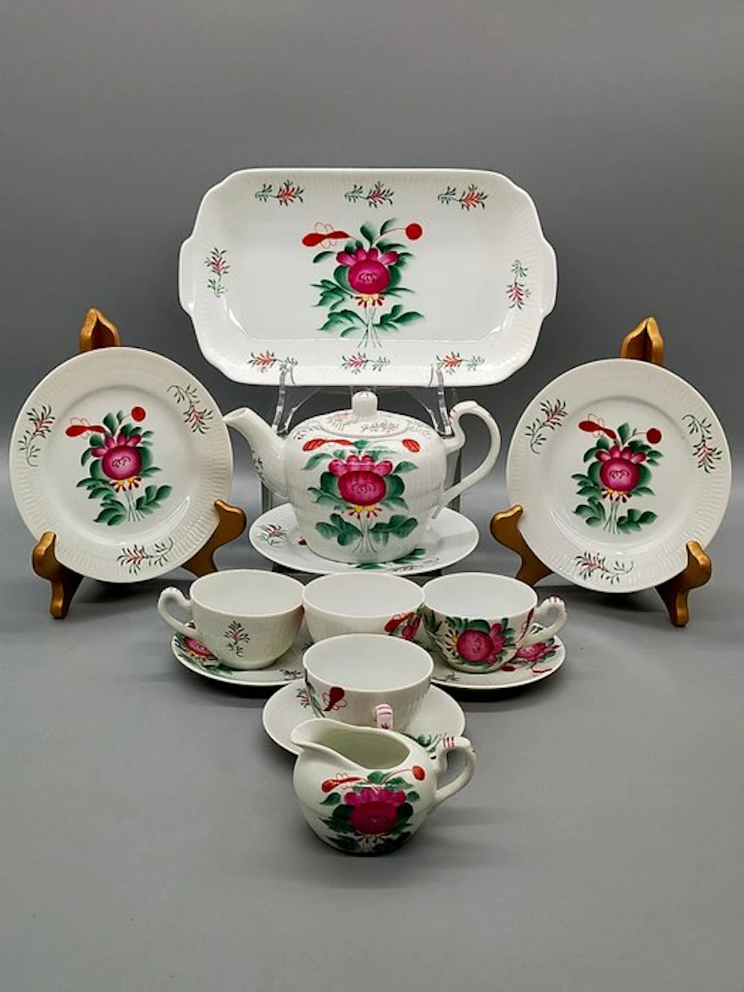 Ostfriesisches - Tea service - Teeservice – Handbemaltes...