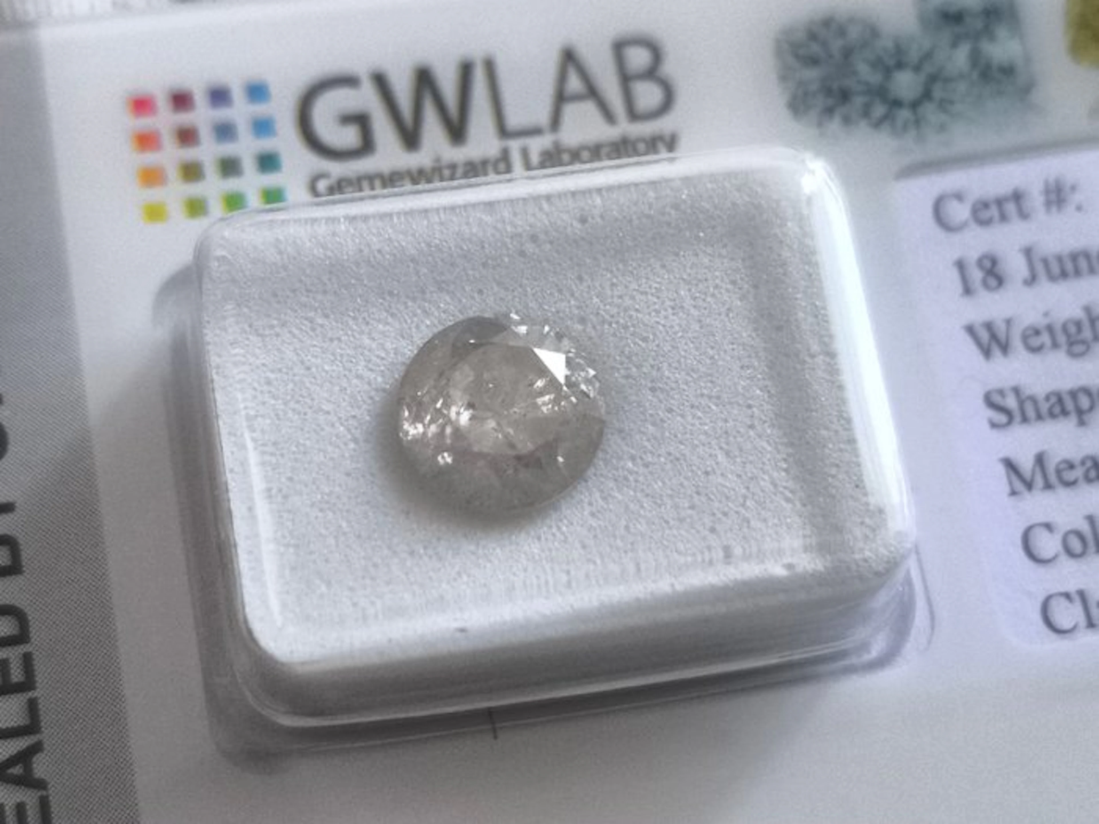 No reserve price - 1 pcs Diamond (Natural) - 1.91 ct...