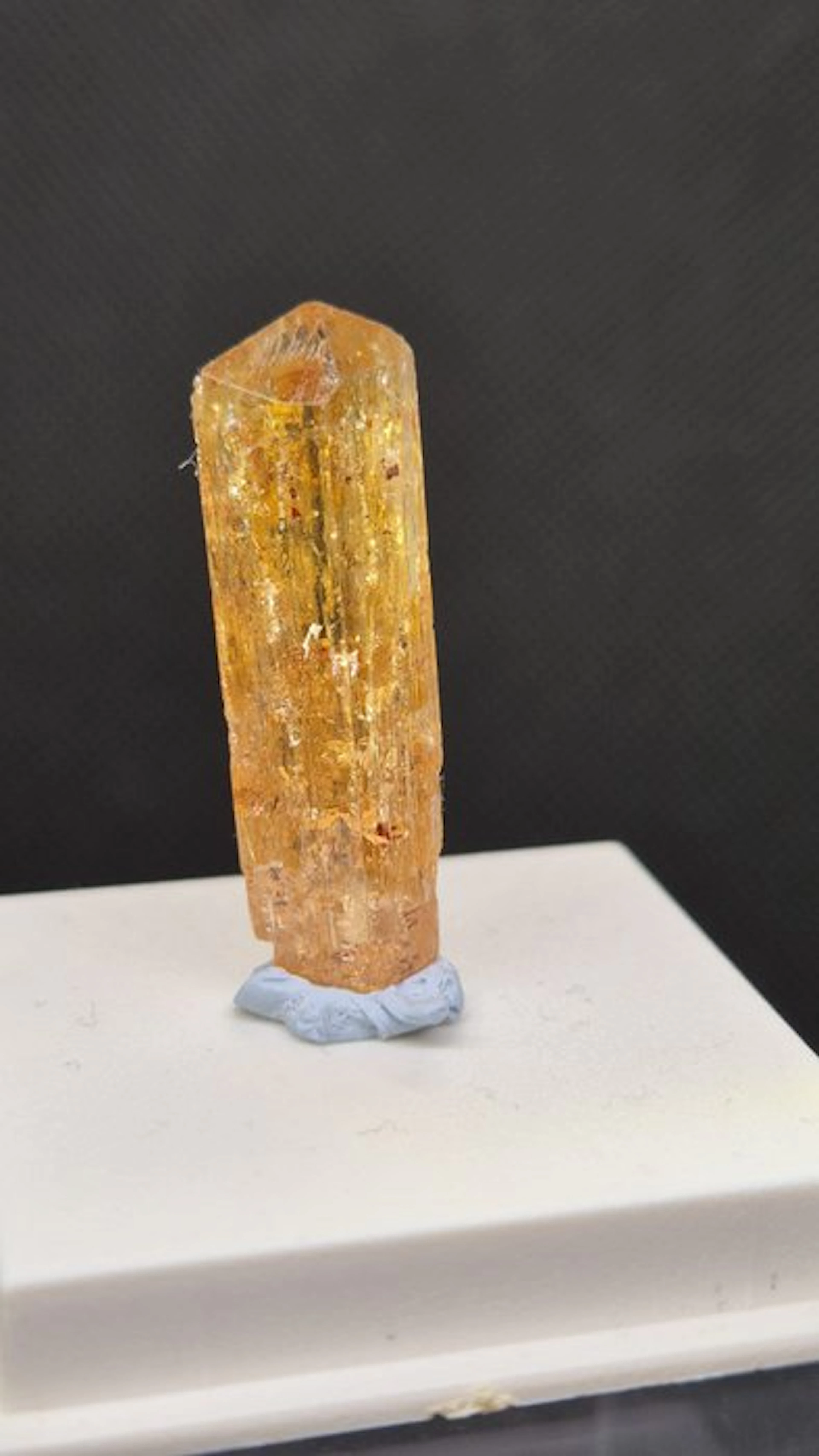 Imperial Topaz – Sharp terminated gem crystal –...