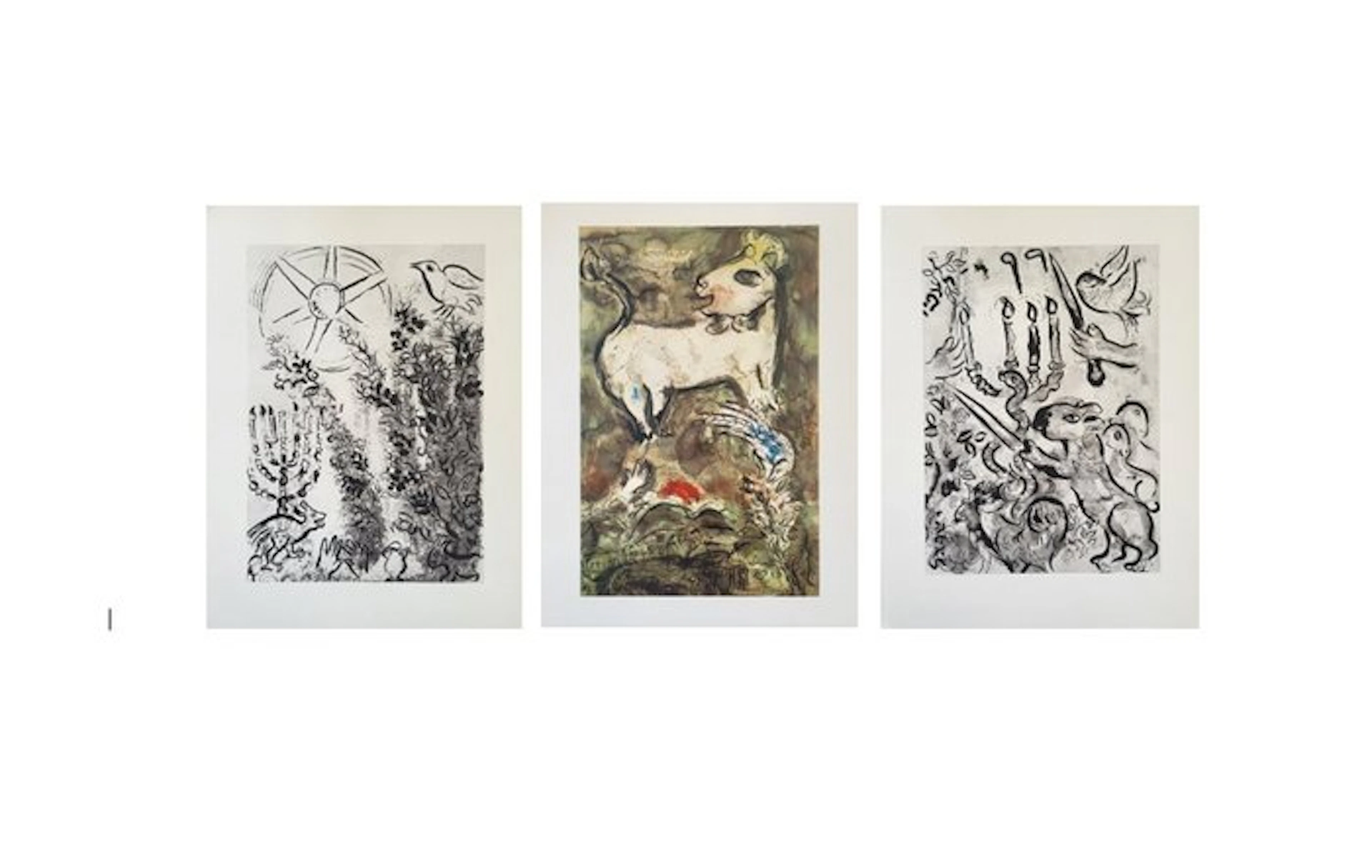 Marc Chagall (1887-1985) - 3 Estampes pour Vitraux Pour Jérusalem, 1962