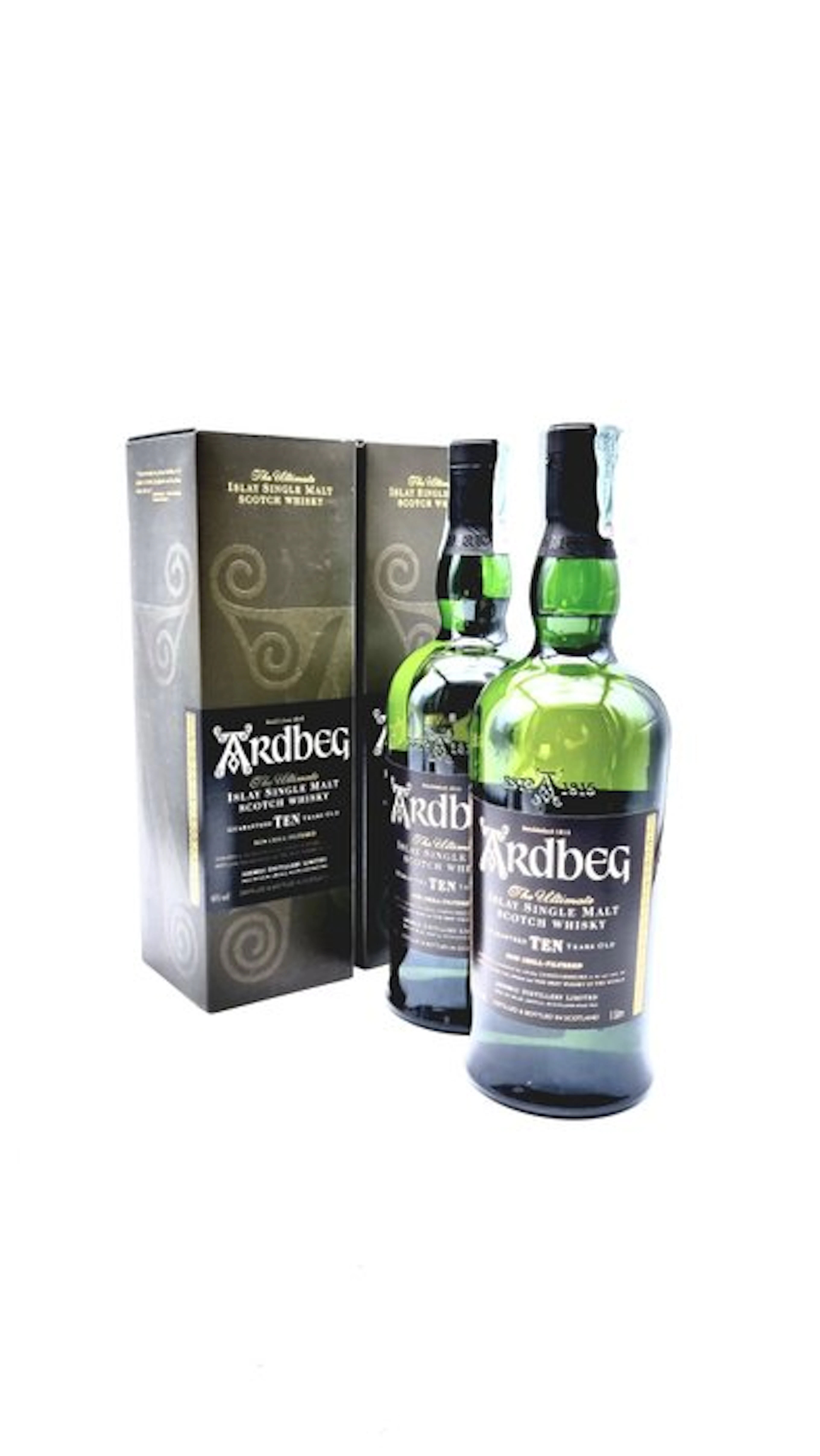 Ardbeg 10 years old - 1 Litre - 2 bottles