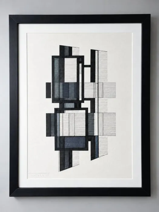 Eugène Eechaut (1928-2019) - Abstract ink composition