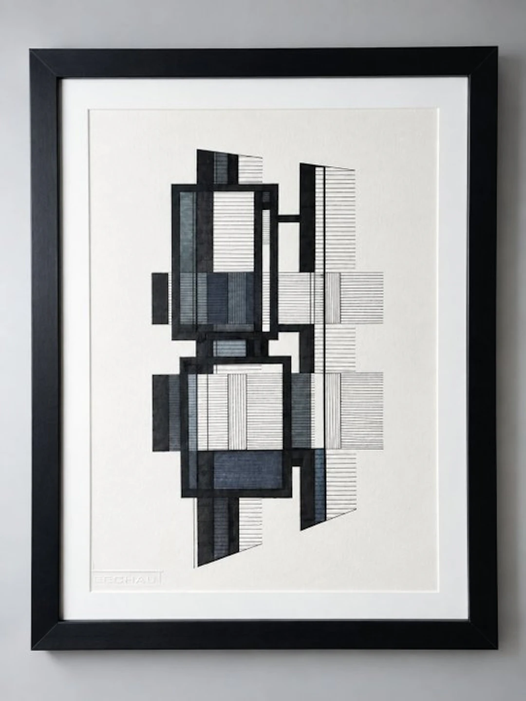 Eugène Eechaut (1928-2019) - Abstract ink composition