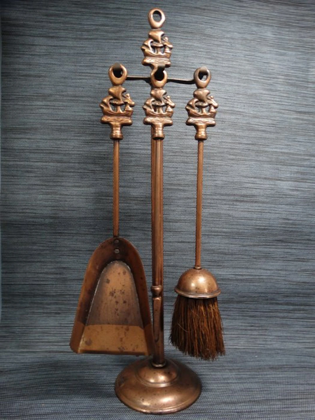 Stand (4) - steel seller - 4-piece fireplace set