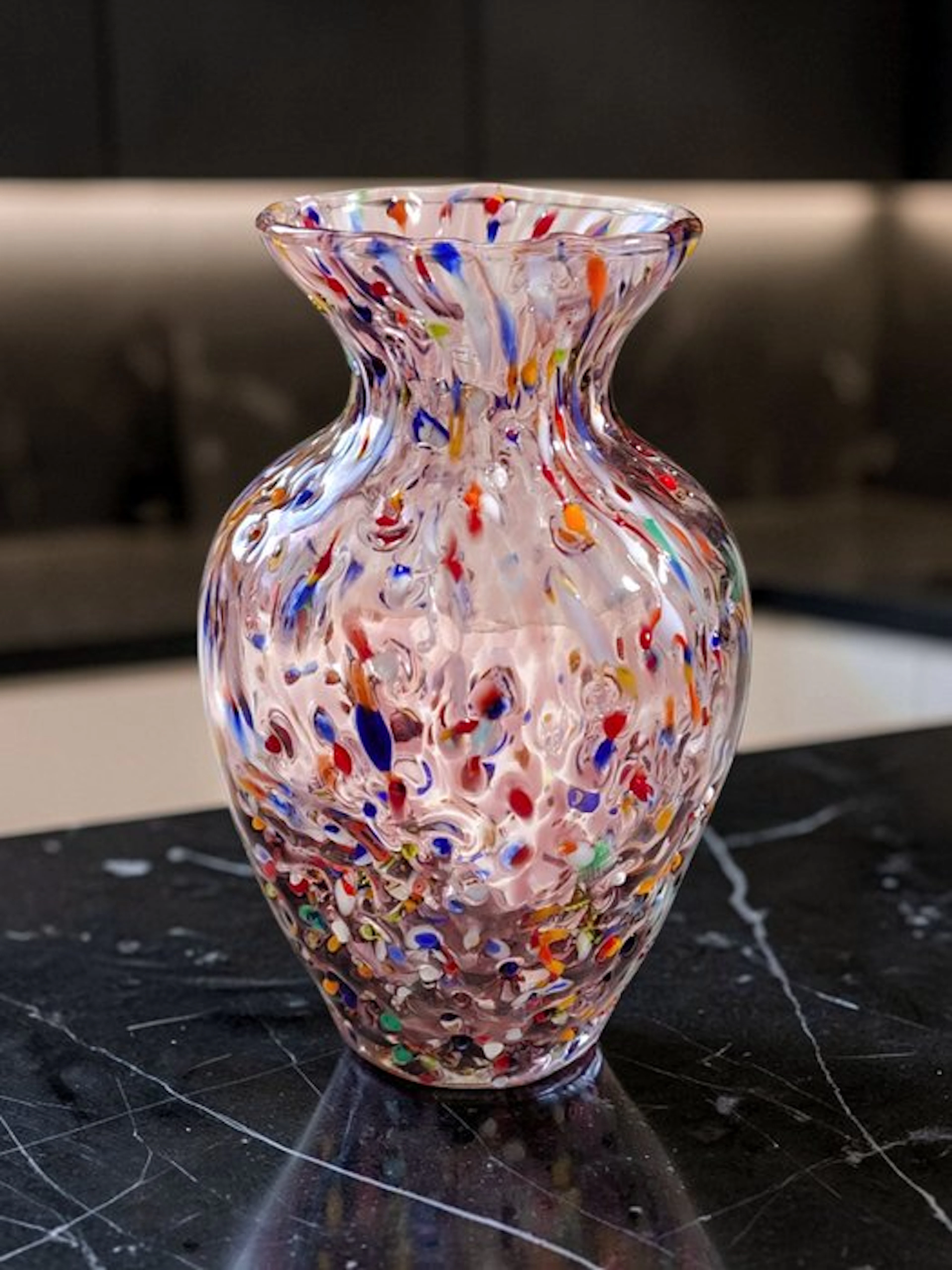 MurArt - Vase - Glass - Rain Decor Inclusions