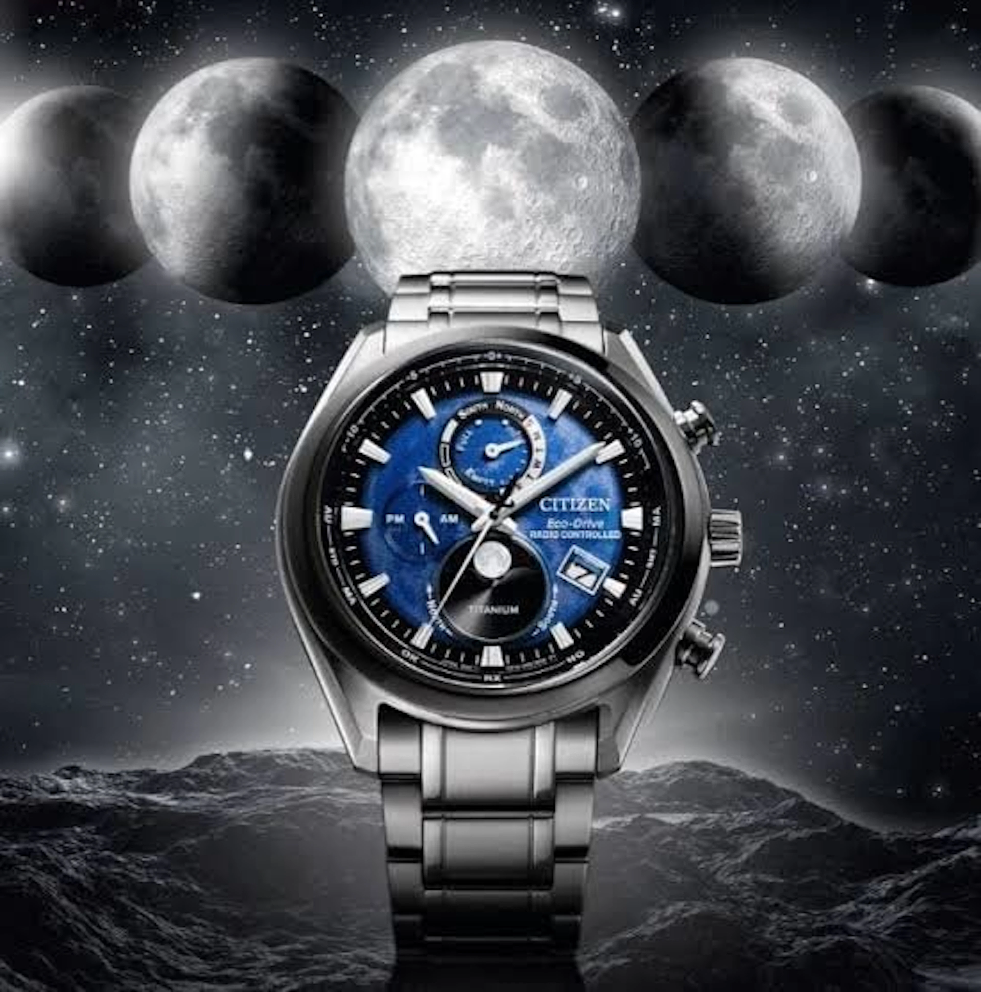 Citizen - Citizen Tsuki-yomi Moon Phase Titanio - BY101081L - Men - 2026
