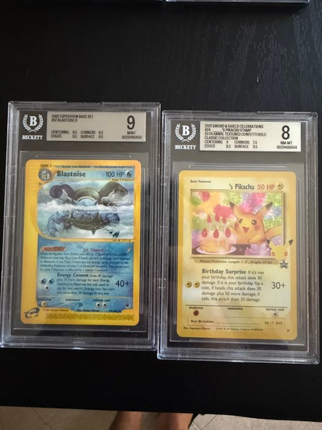 Pokémon - 2 Graded card - Beckett - Various sets