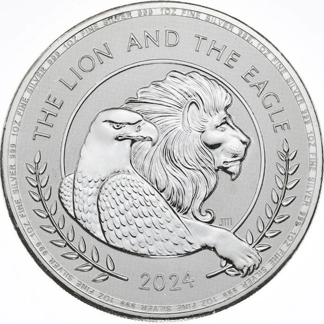 1 Troy Ounce - Silver .999 - British Lion and American...