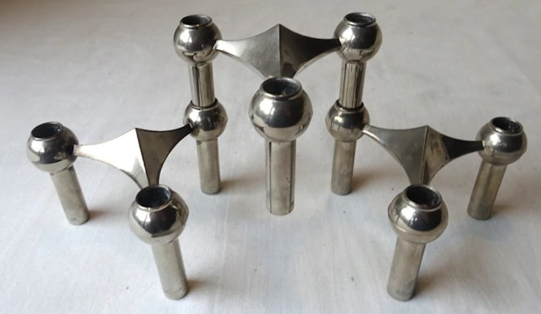 Nagel - Werner Stoff - Candlestick S22 (3) - Chrome