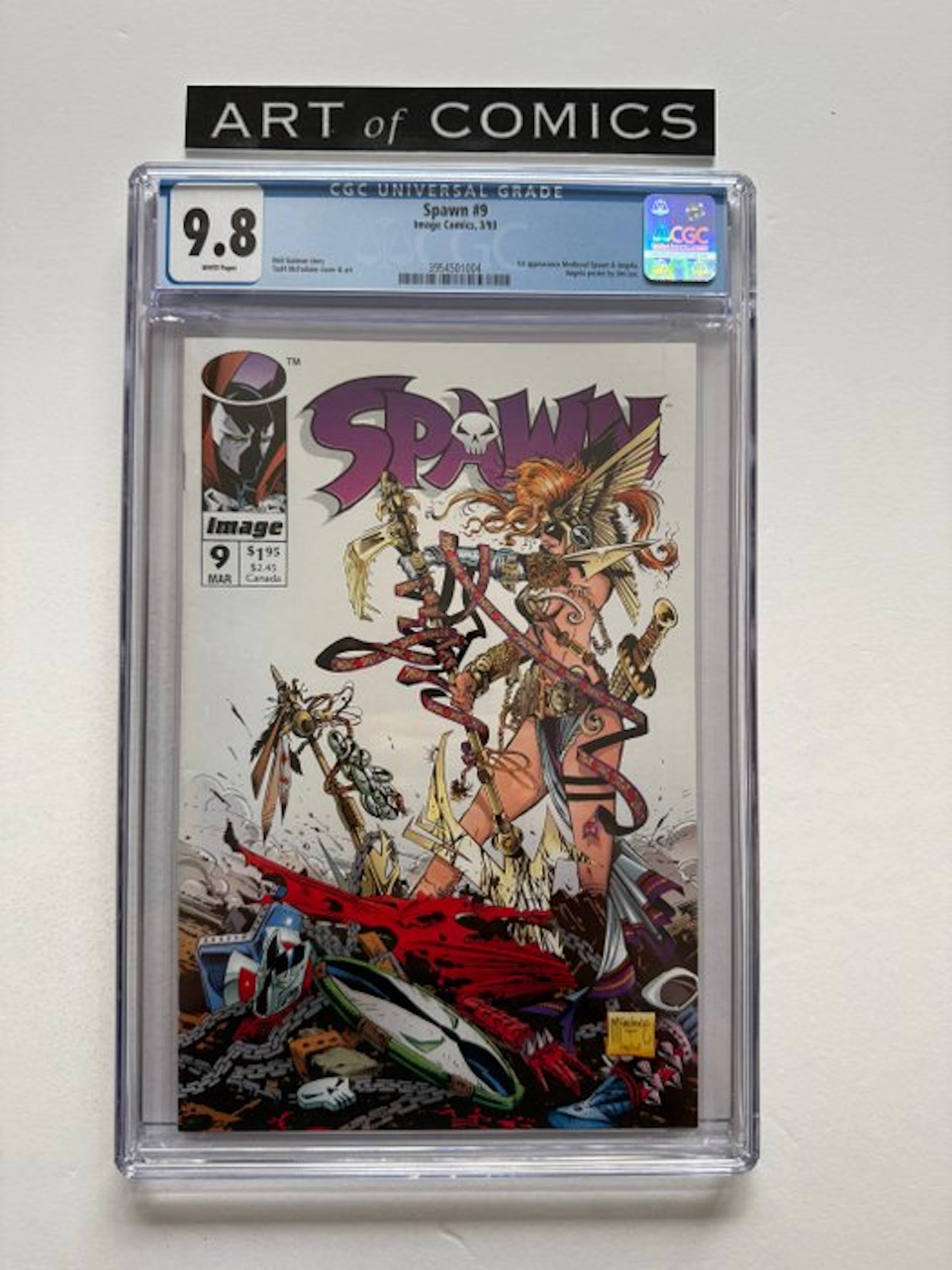 Spawn #9 - CGC 9.8 - 1st Appearance Angela & Medieval...