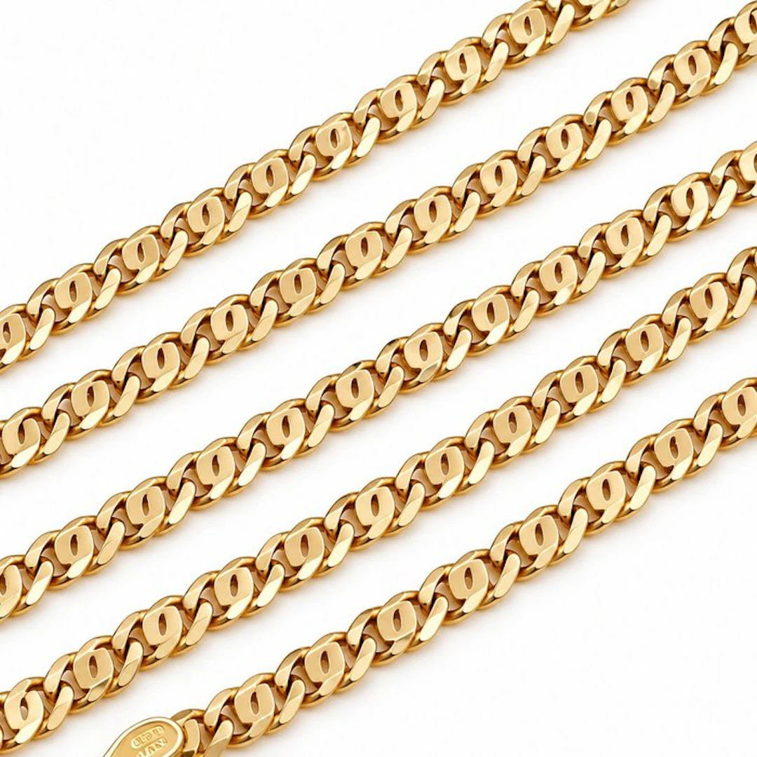 Necklace - 18 kt. Yellow gold - Made in Italy - Handmade