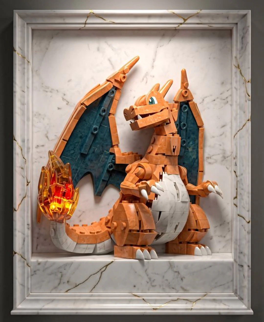 Makayhos - [Canvas] Flame Dragon – Brick Ember