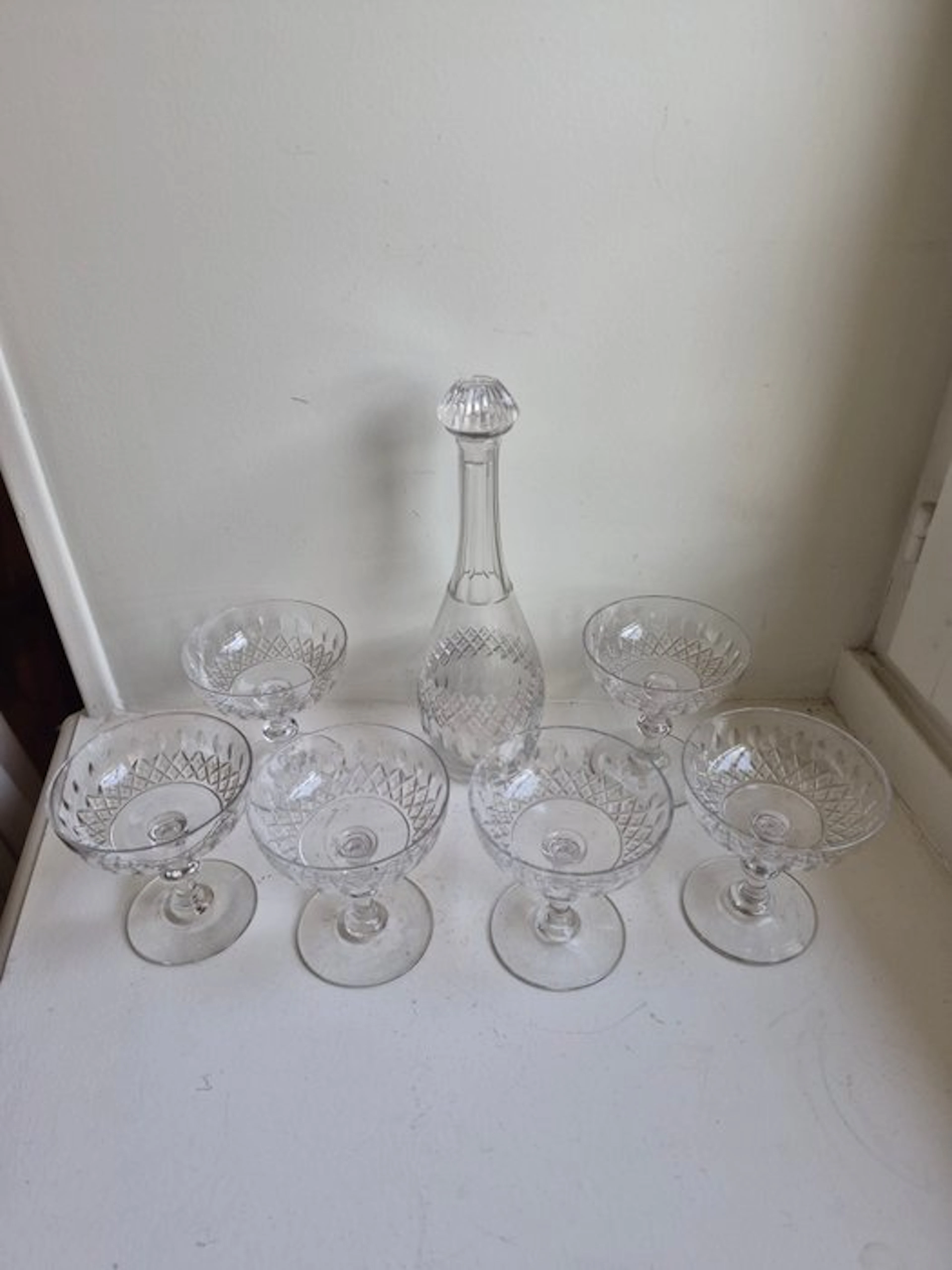 Baccarat - Champagne glass (7) - Burgos - Crystal