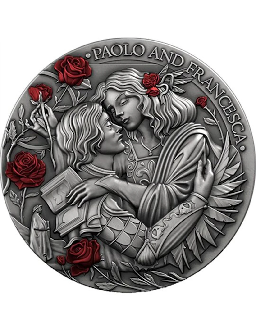 Liberia. 25 Dollars 2026 Paolo and Francesca Love Stories 2 Oz, (999)