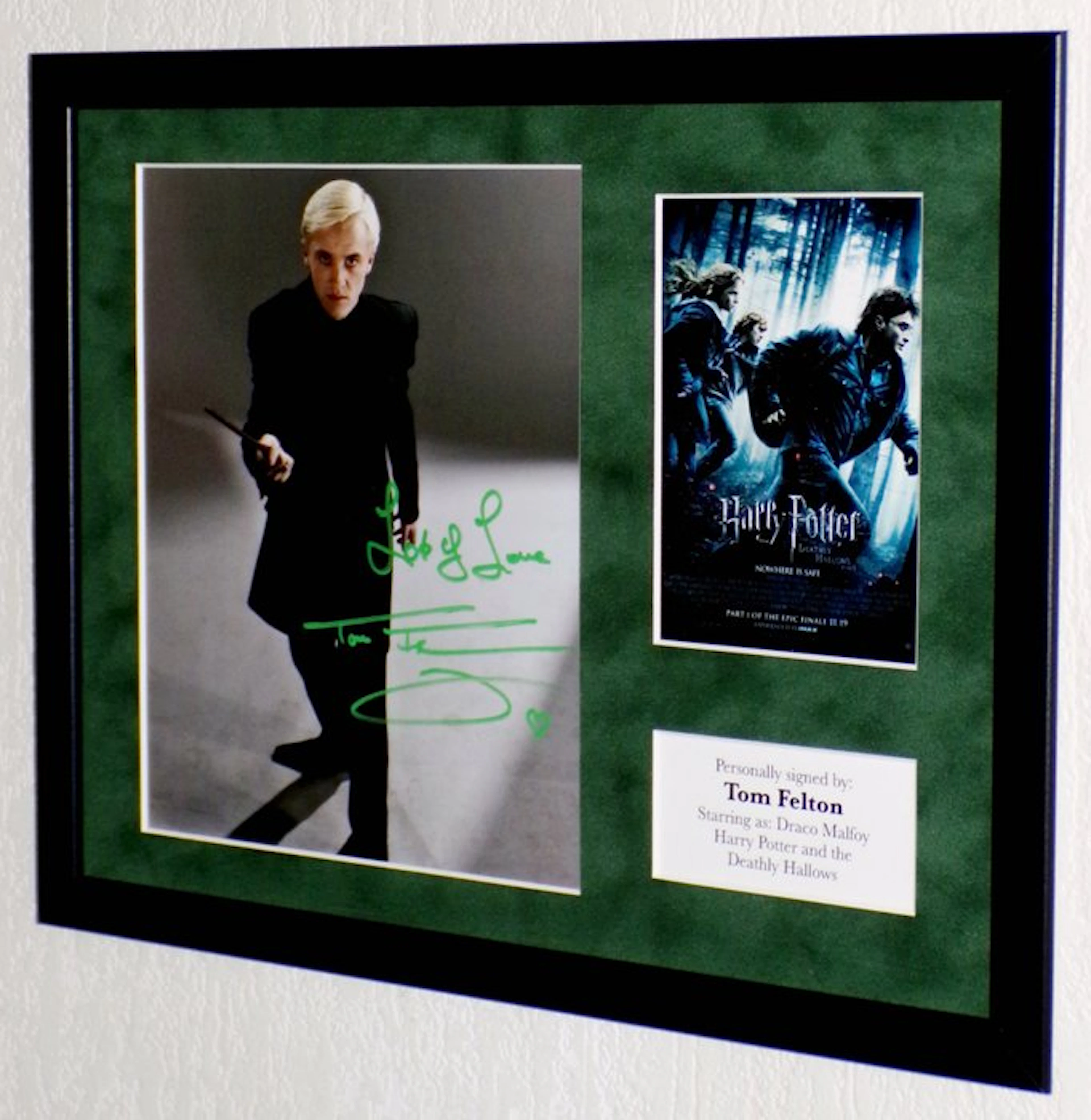Harry Potter - Tom Felton (Draco Malfoy) Framed