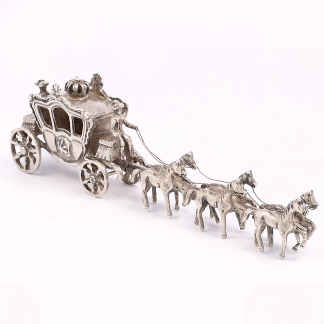 C. A. Stout "de Gouden Koets" - Miniature figure - .835 silver