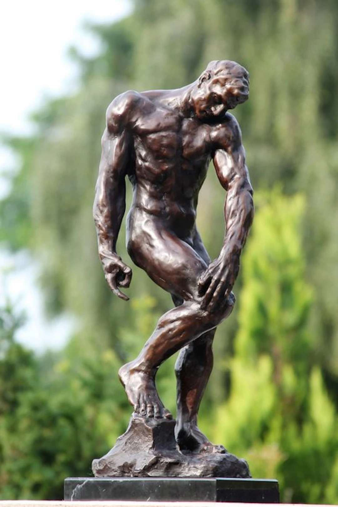 Statue, adam de schepper - 56 cm - Bronze
