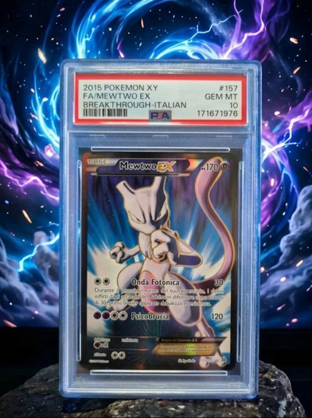 Pokémon - 1 Graded card - Mewtwo #157 Full art, Foil - PSA 10 - XY