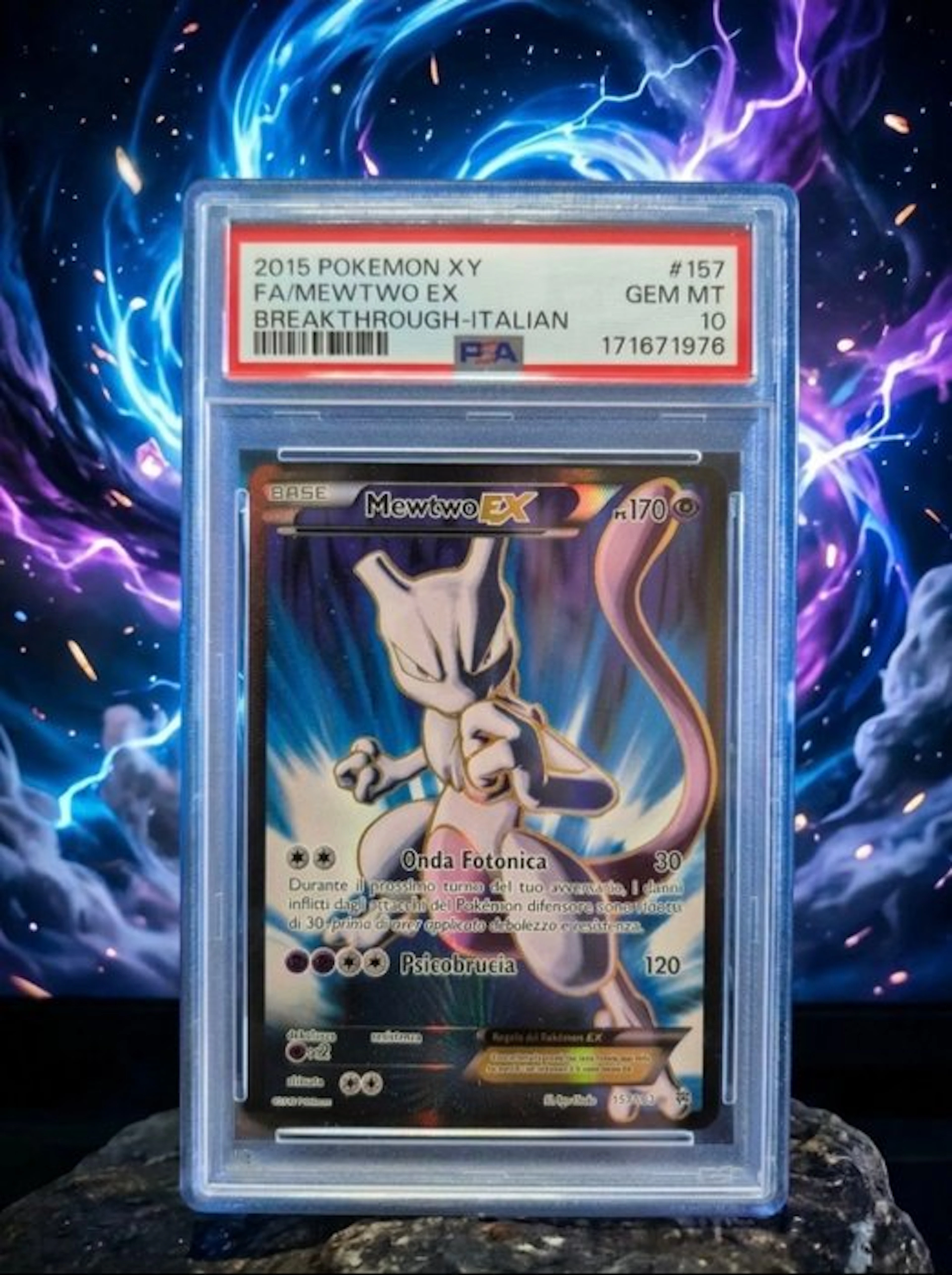 Pokémon - 1 Graded card - Mewtwo #157 Full art, Foil - PSA 10 - XY