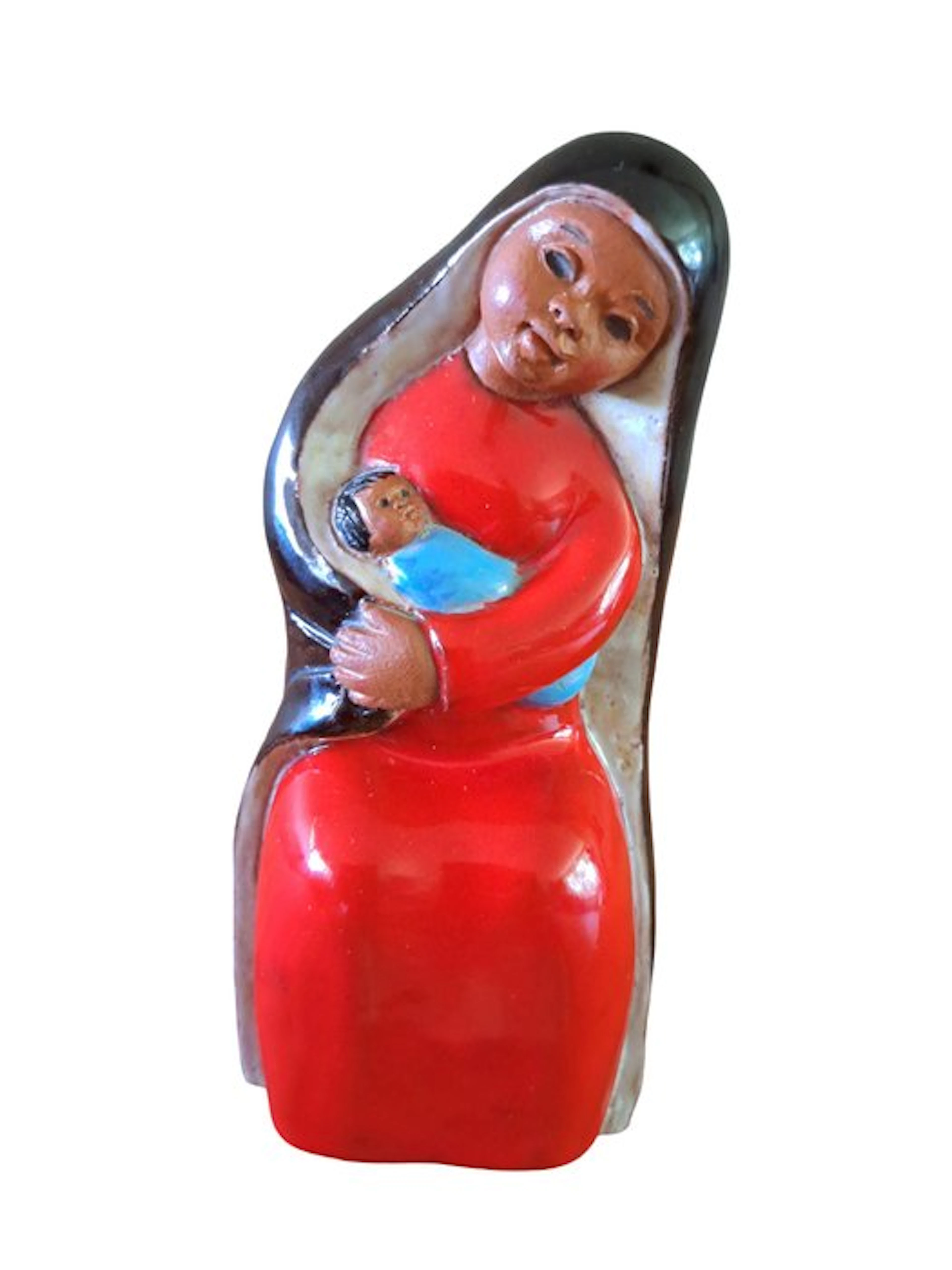 Conrad Paris - Sculpture - Madonna and Child - 16 cm...