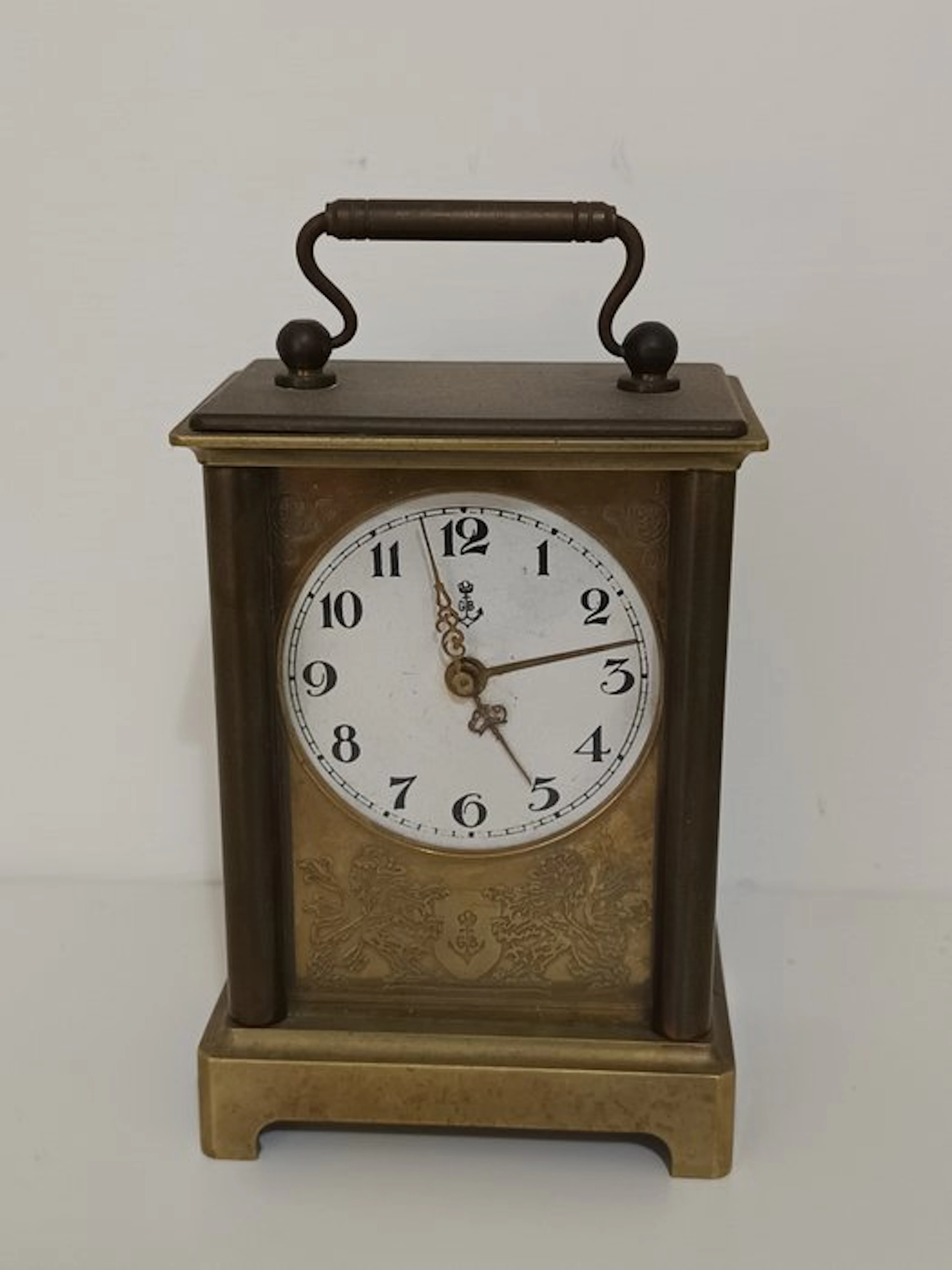 Officer's travel clock - Gustav Becker - Brass - 1920-1930