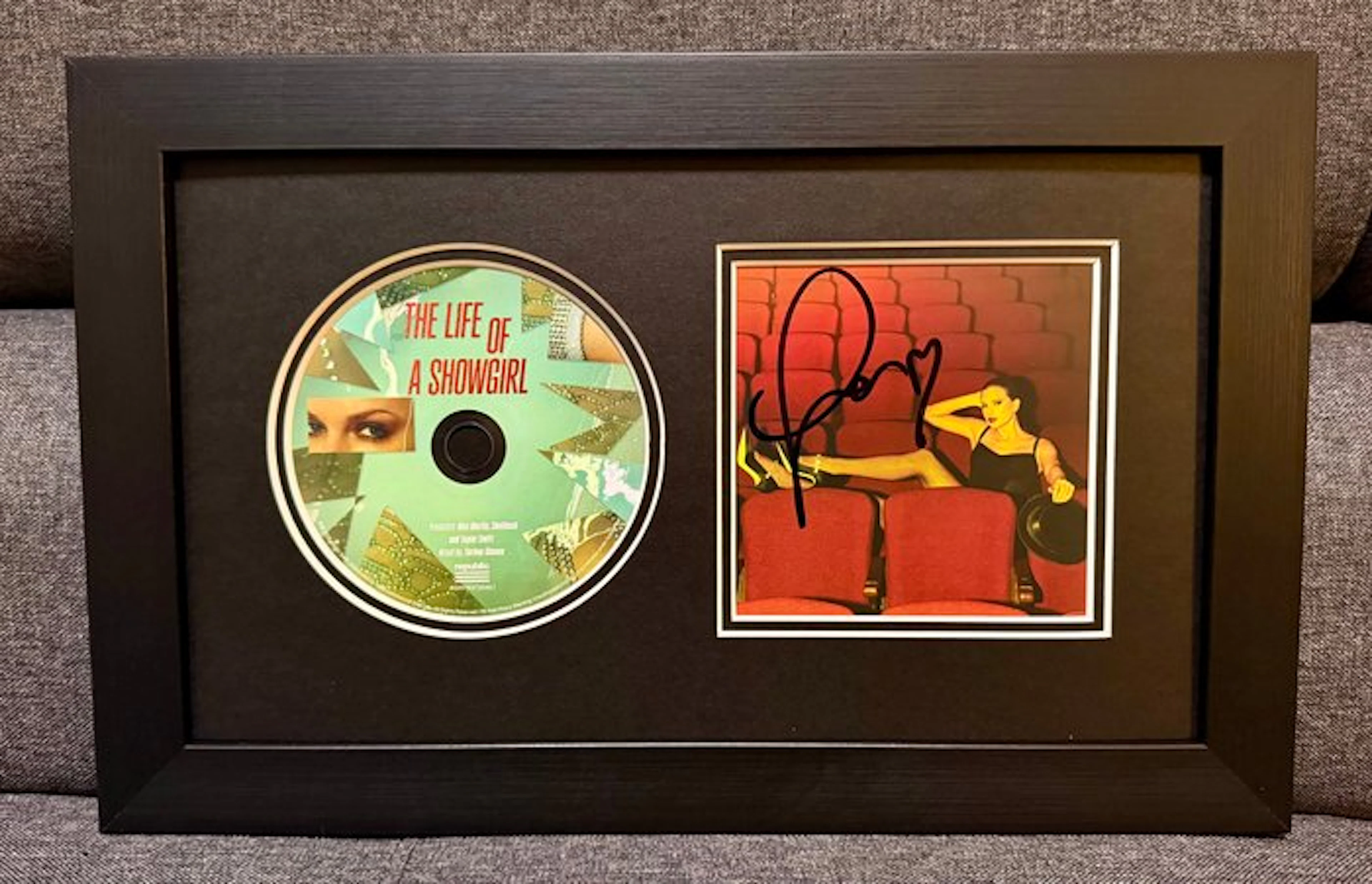 Taylor Swift - Signed 'The Life Of A Showgirl' CD sheet / frame - framed