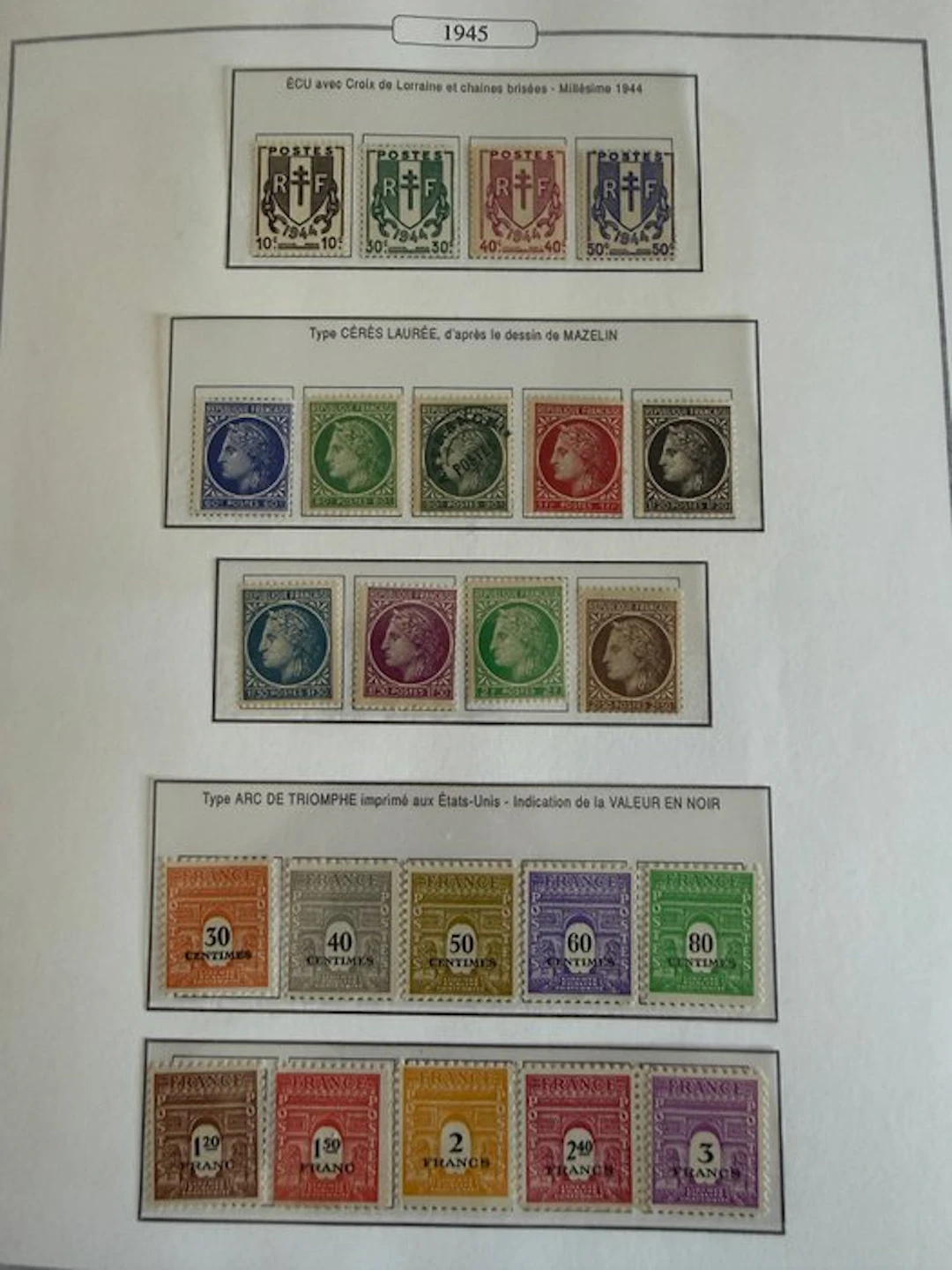 France - Complete years 1945/1949