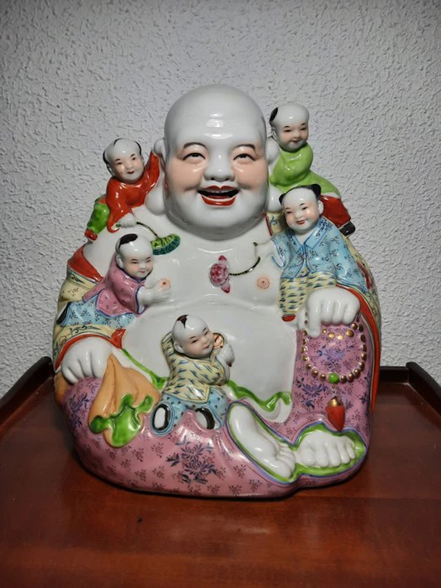 Buda hotei 26cm - Porcelain - China (No reserve price)