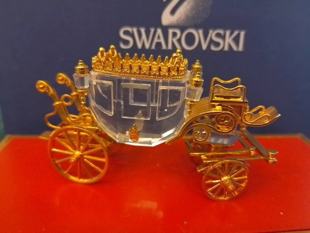Swarovski - Figurine - Carriage 220496 - Box + Certificate - Crystal