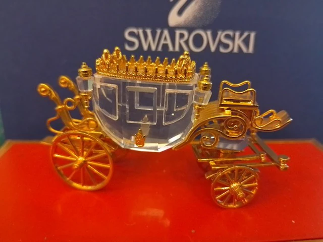 Swarovski - Figurine - Carriage 220496 - Box + Certificate - Crystal