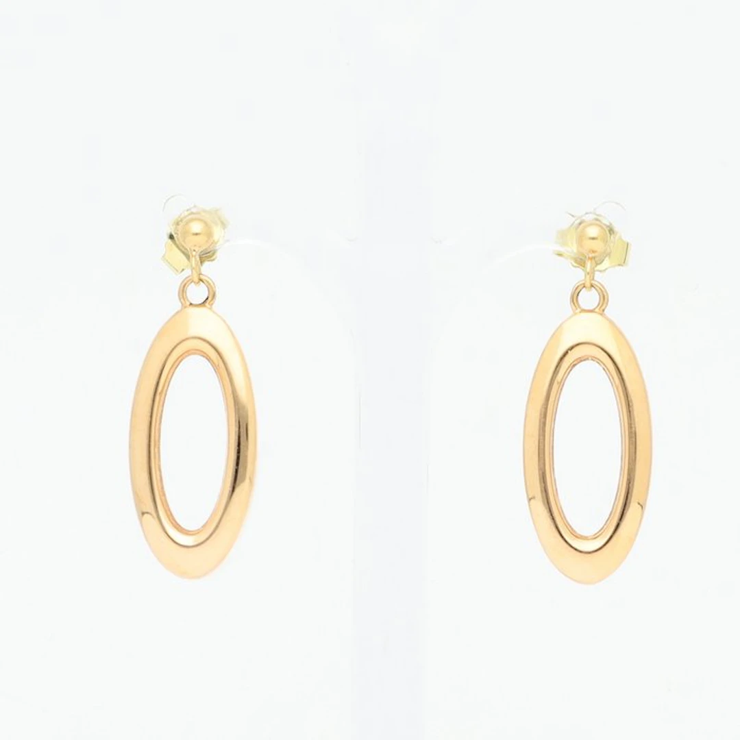 Earrings - 18 kt. Rose gold, Silver