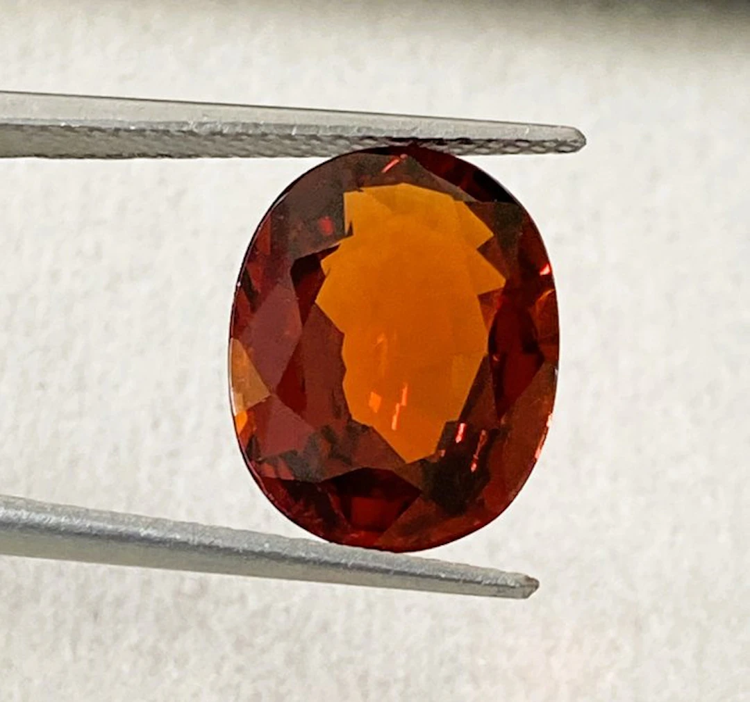 1 pcs Spessartite - 5.84 ct - Antwerp Laboratory for Gemstone Testing (ALGT)