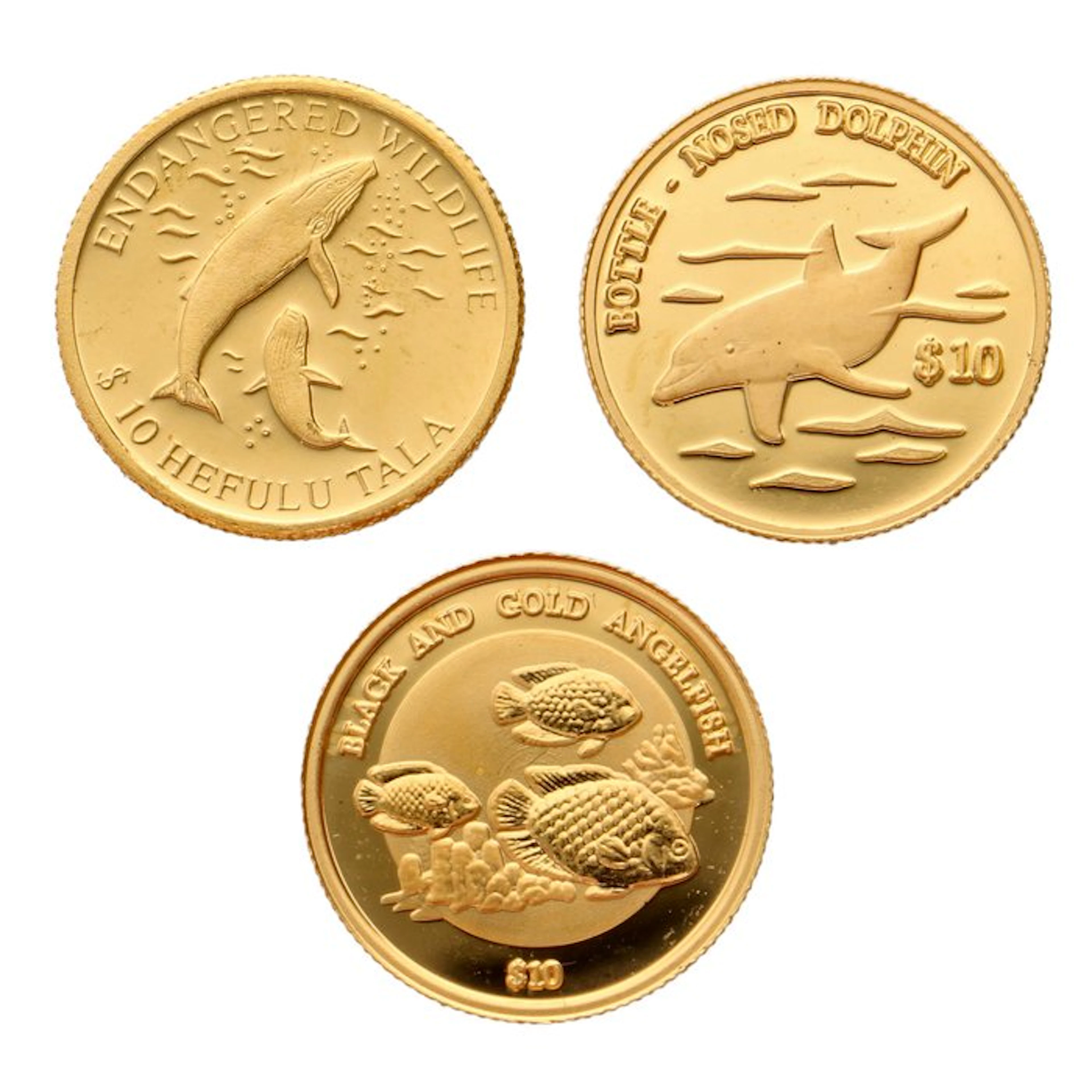 Niue, Cook Islands, Tokelau. 2000/2003 - "Sealife" (3 stuks)