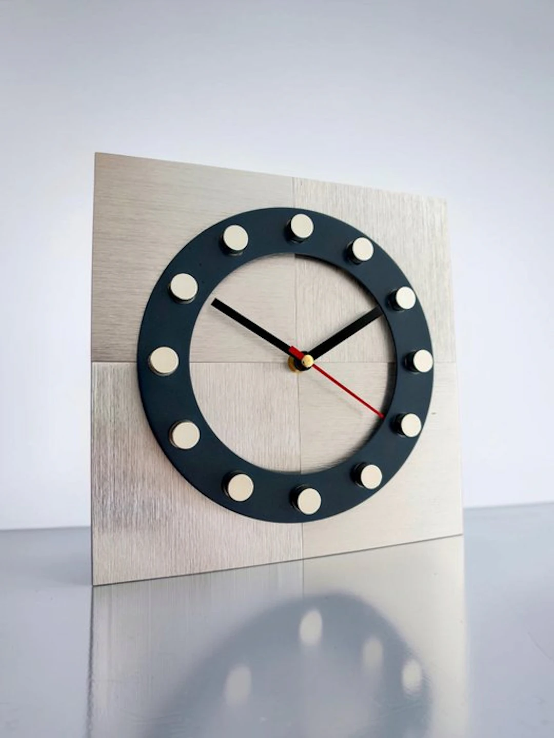 Wall clock - Juwelier Hörl Prototype - Mid-century modern Glass - 1970-1980