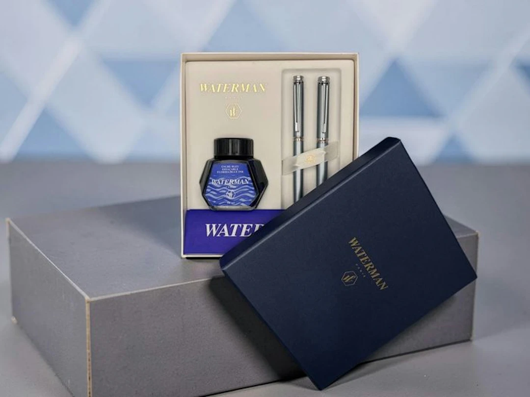 Waterman - Allure Grey Fountain Pen & Ballpoint Pen Set –...