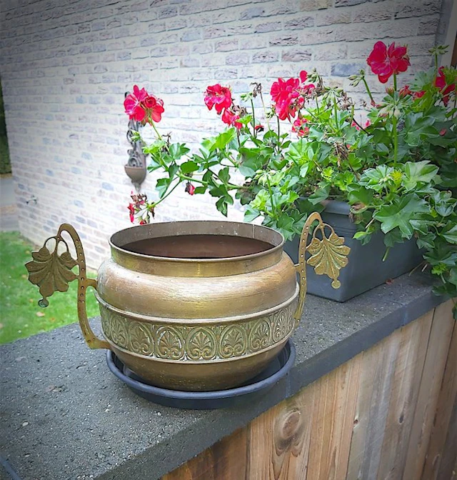 Rio Tiel - Jardinière - Brass - Art Deco jardinière