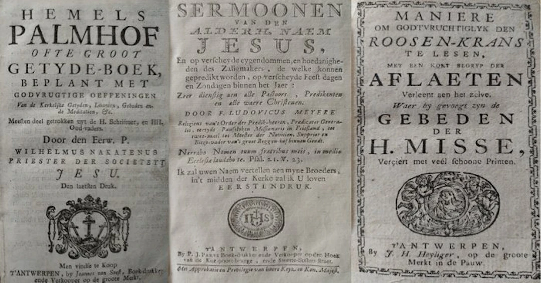 varia - 3 devotieboeken uit Antwerpen - 1763-1765