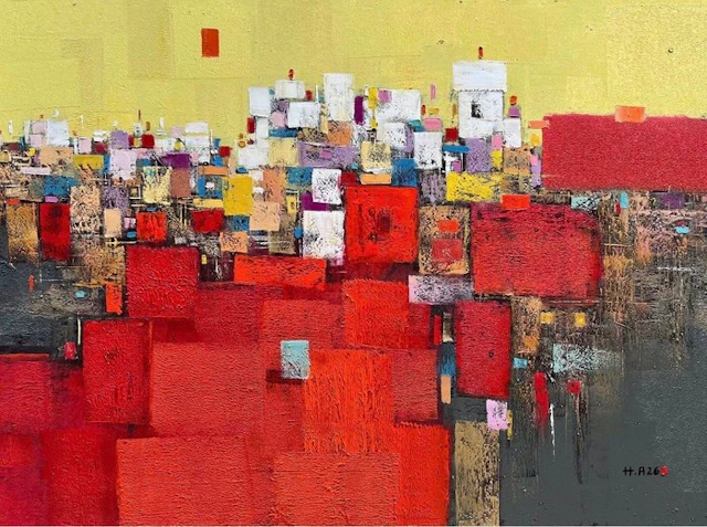 Hoang Anh - Symphonie de Carmin ↑120 →160 cm