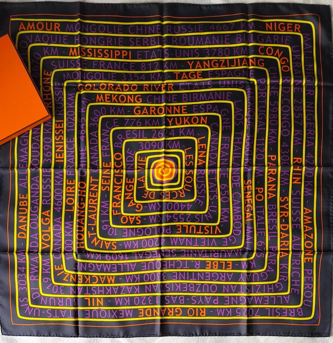 Hermès - LES SOURCES DE LA VIE by Fred Rawyler - Foulard