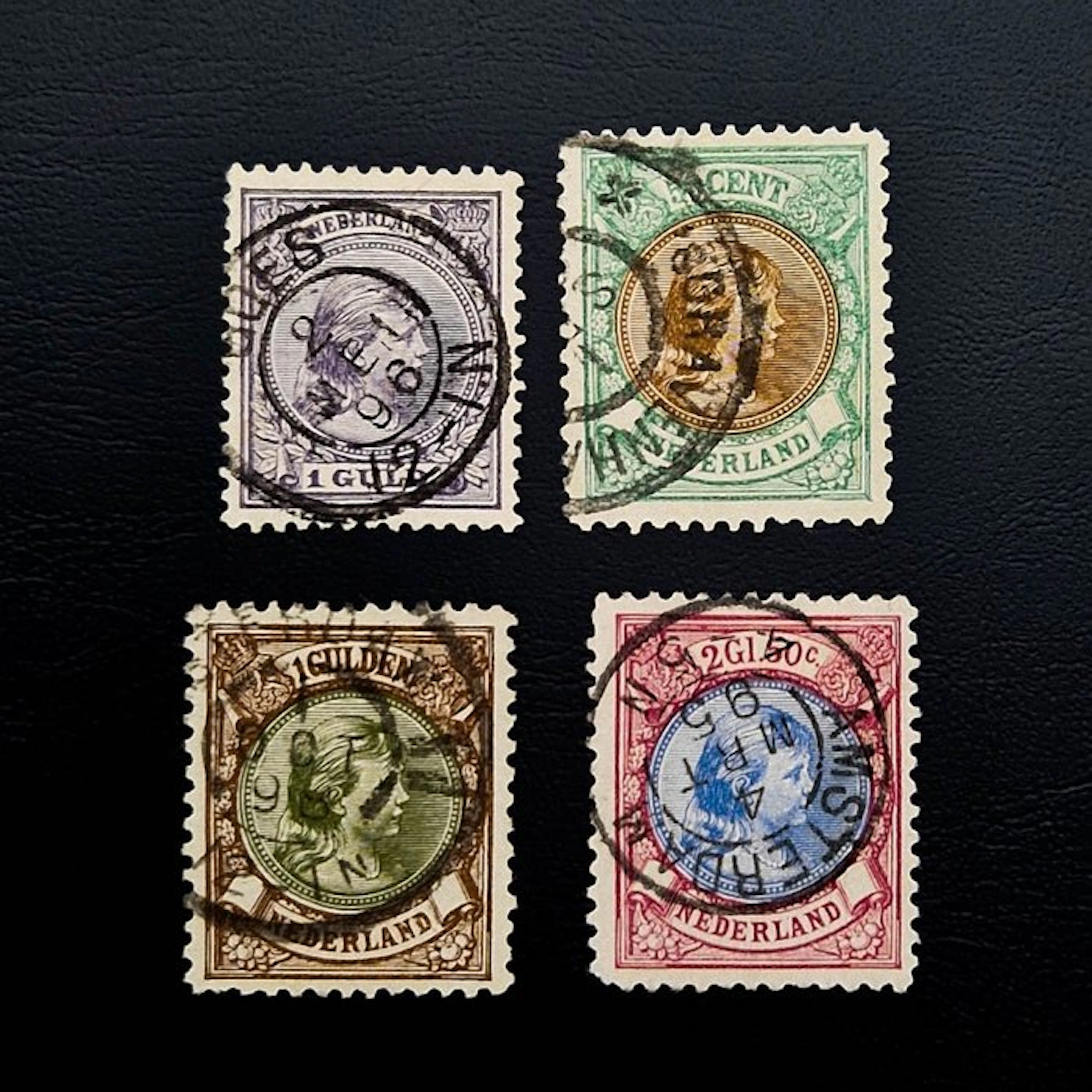 Netherlands 1891/1896 - Wilhelmina 'Hanging Hair' 50c to...