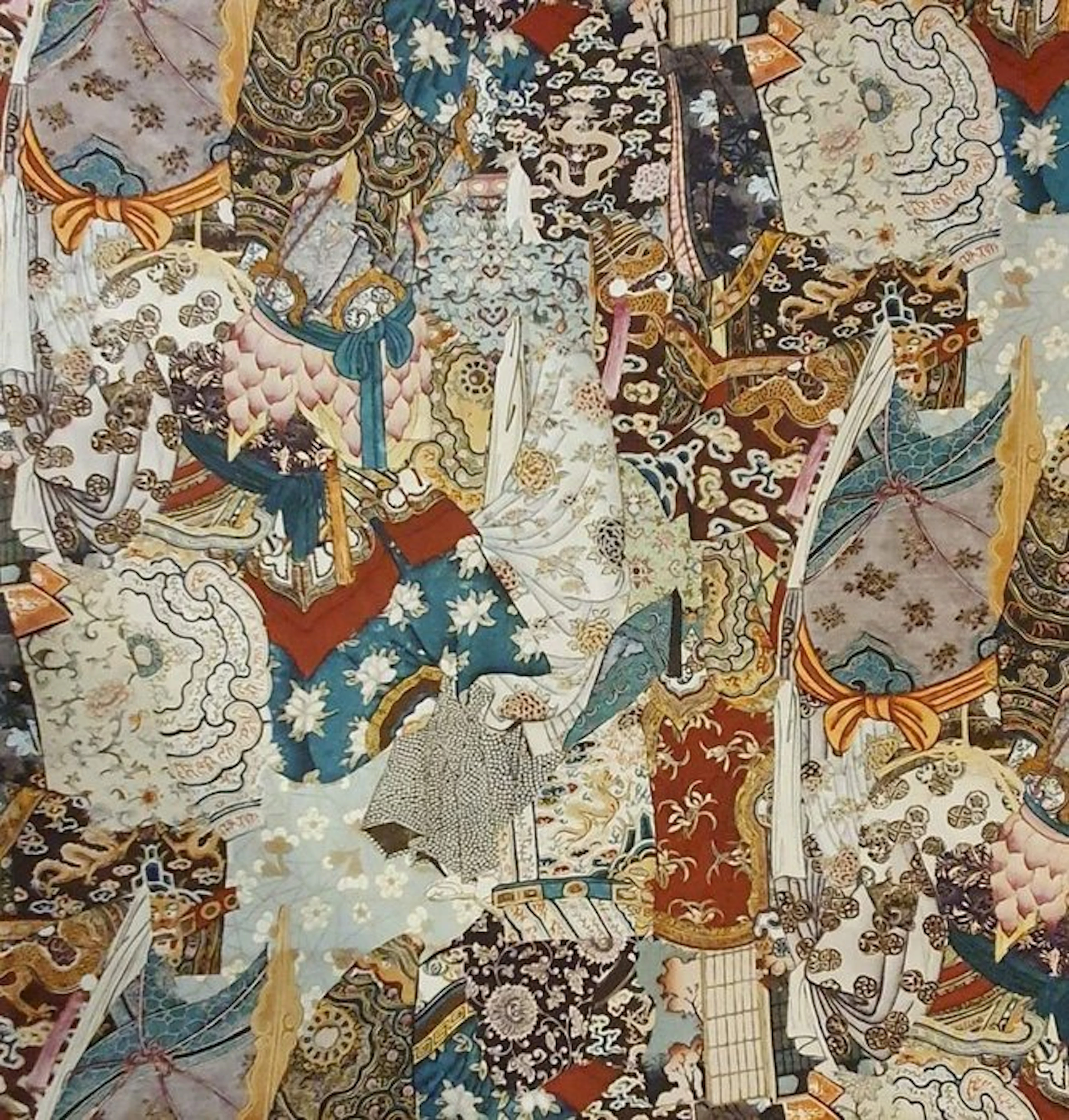 Exclusive Oriental fabric in heavy combed cotton...