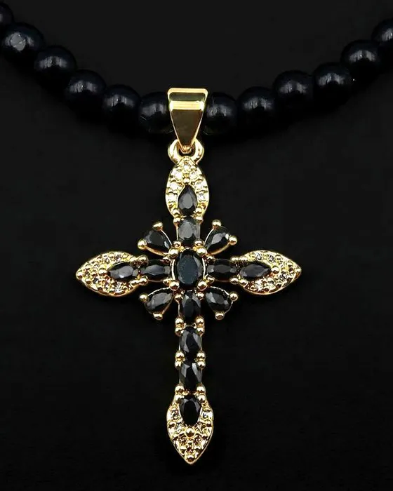 Obsidian - Cross – Absorbs negative energies - Spiritual...