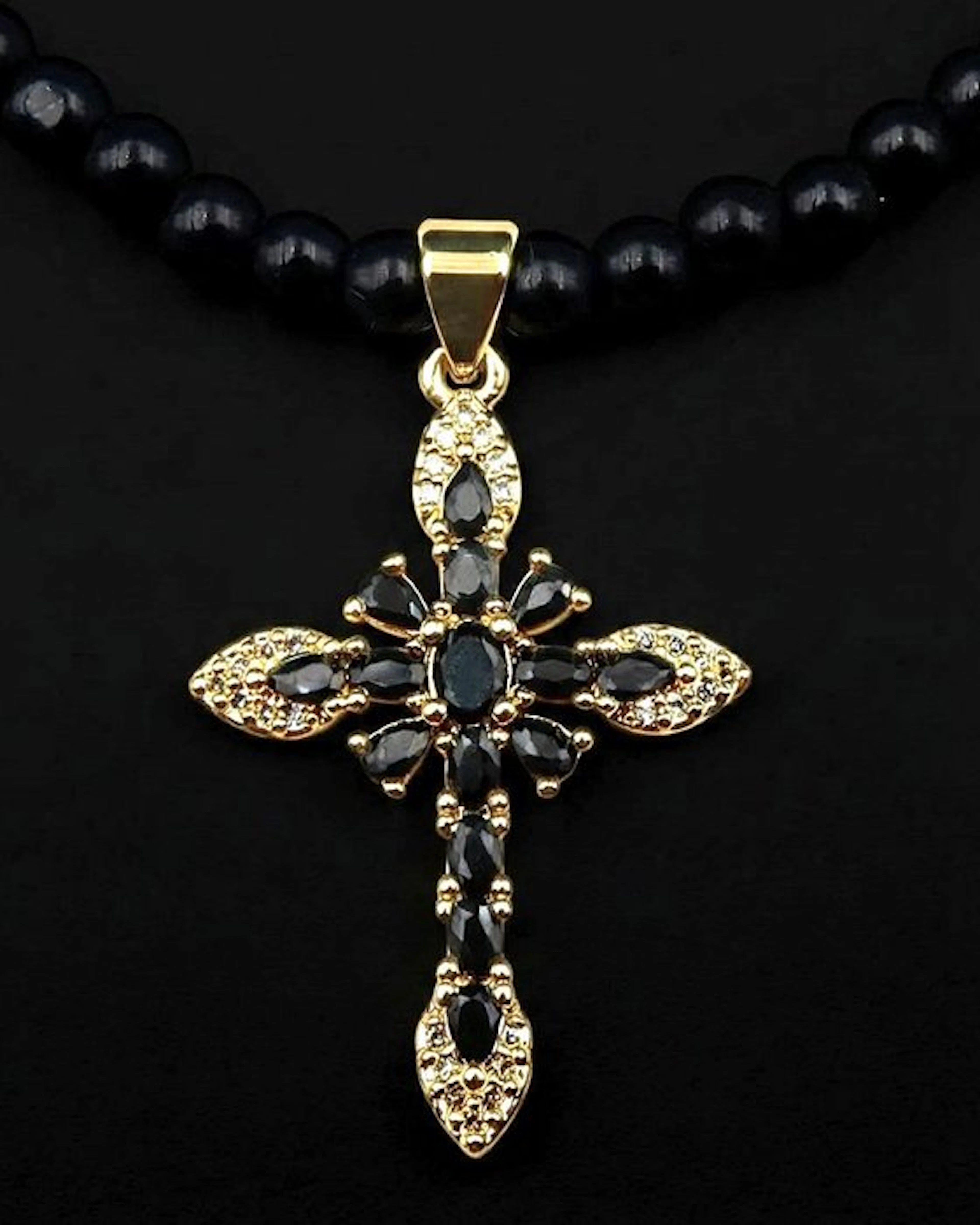 Obsidian - Cross – Absorbs negative energies - Spiritual...